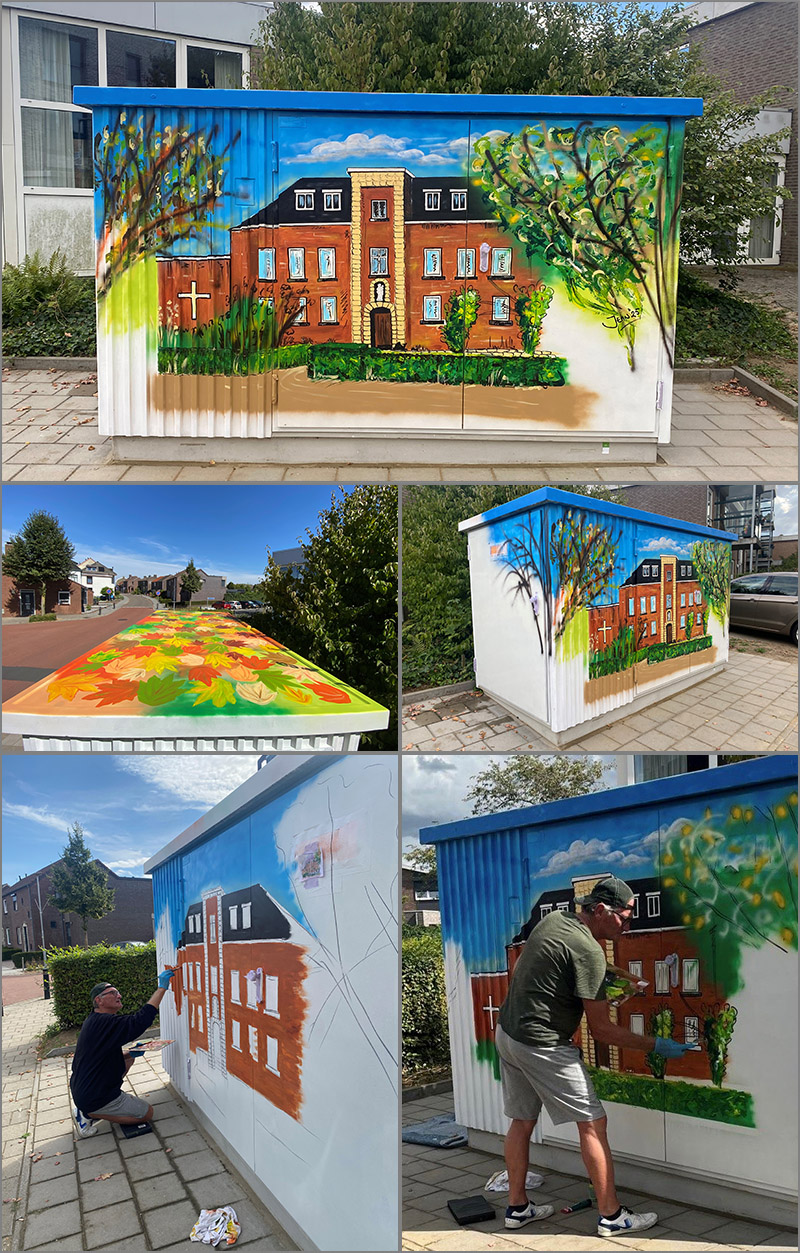 transformatorhuis klimmen voerendaal klooster kunstwerk