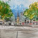 aquarellen-2024-gebouwen-heerlen-st-pancratiuskerk-glasplaleis-heerlen