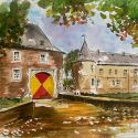 aquarellen-2024-gebouwen-kasteel-rivieren-retersbeek-voerendaal